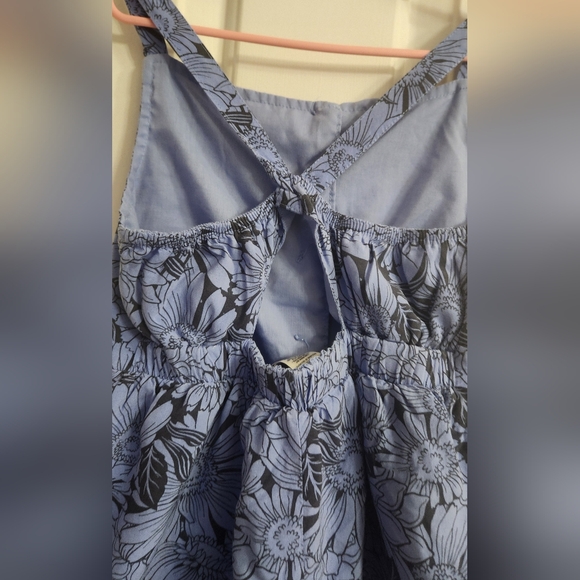 Haute Hippie Kids Style Blue Daisy Cross Strap Romper Size M 7/8 - Picture 4 of 5